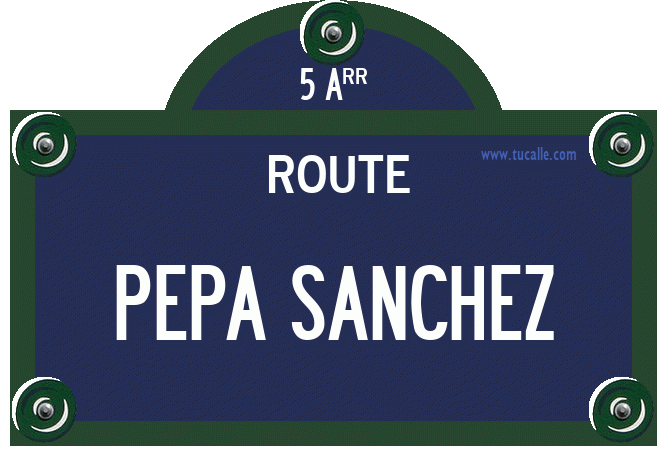cartel_de_route-du-Pepa Sanchez_en_paris